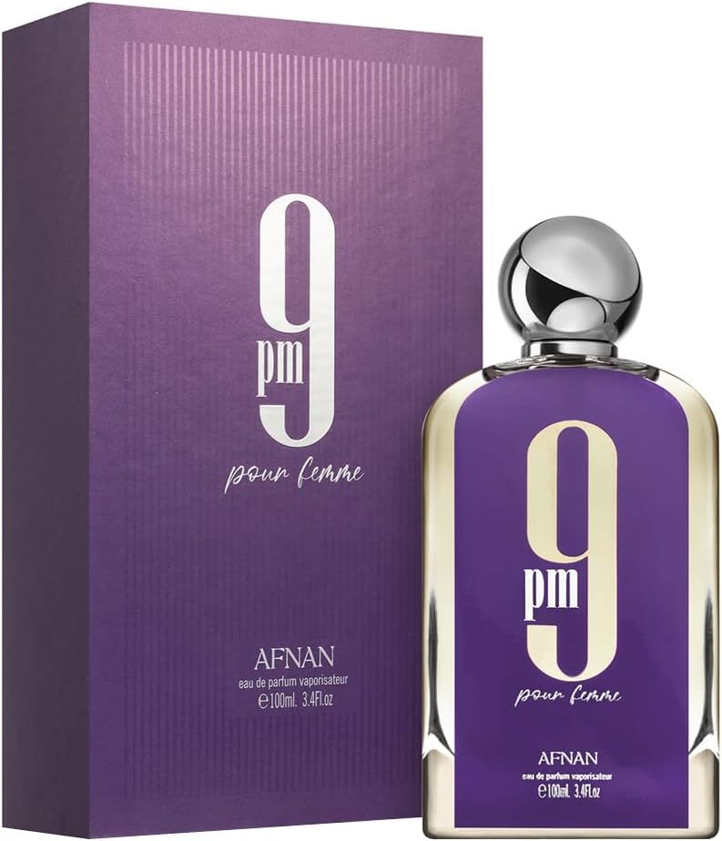 Afnan 9 PM Pour Femme – Eau de Parfum 3.4 oz