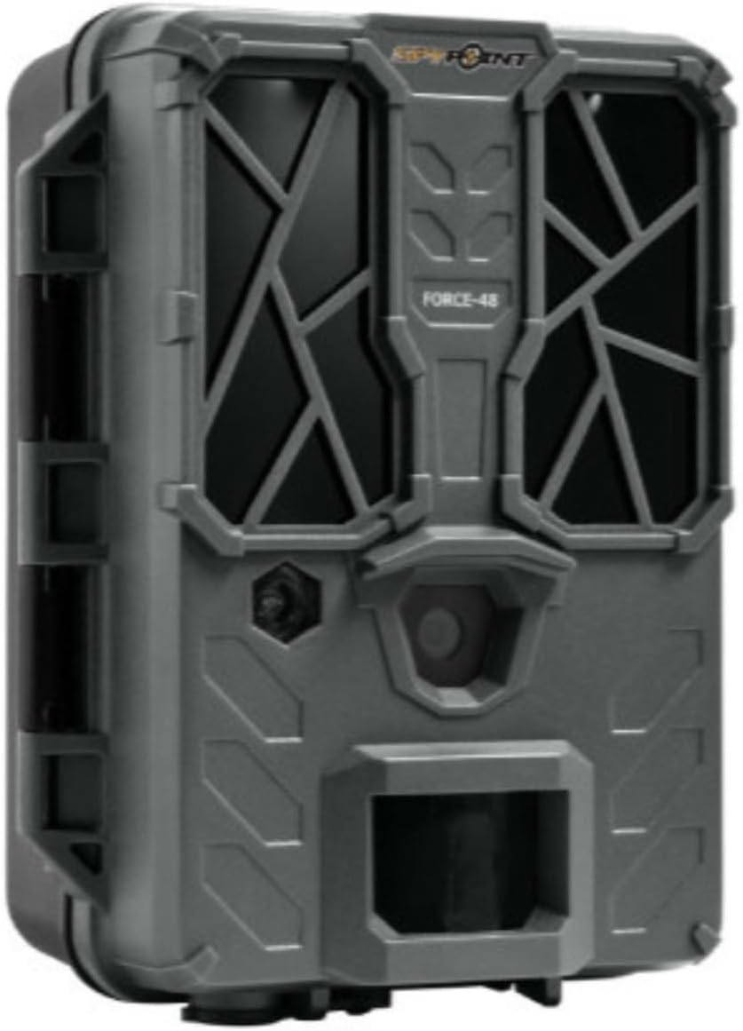 SPYPOINT Force 48 Trail Camera, Non-Cellular, 48MP Photo 720p Video w/ 48 Low-Glow LEDs for Image Quality Day or Night, 80’ Flash Range, 80’ Detection Range, LCD Setup Screen