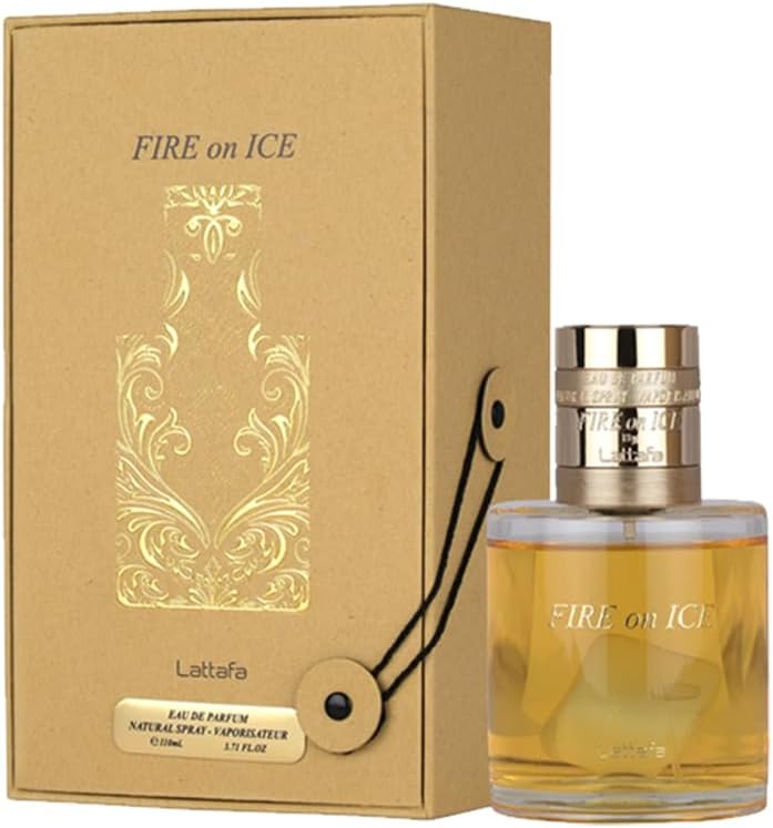 Lattafa Fire On Ice – Fruity, Spicy, Woody, Ambery – Eau de Parfum Spray