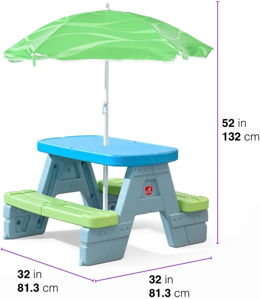 Sun & Shade Picnic Table with Umbrella