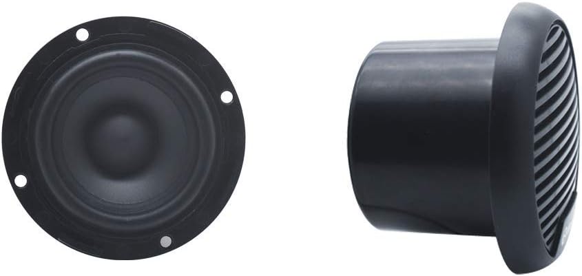 Herdio 3 Inches Waterproof Marine Speakers Marine Boat Compact Speaker/Boat SPA ATV UTV RZR -Black