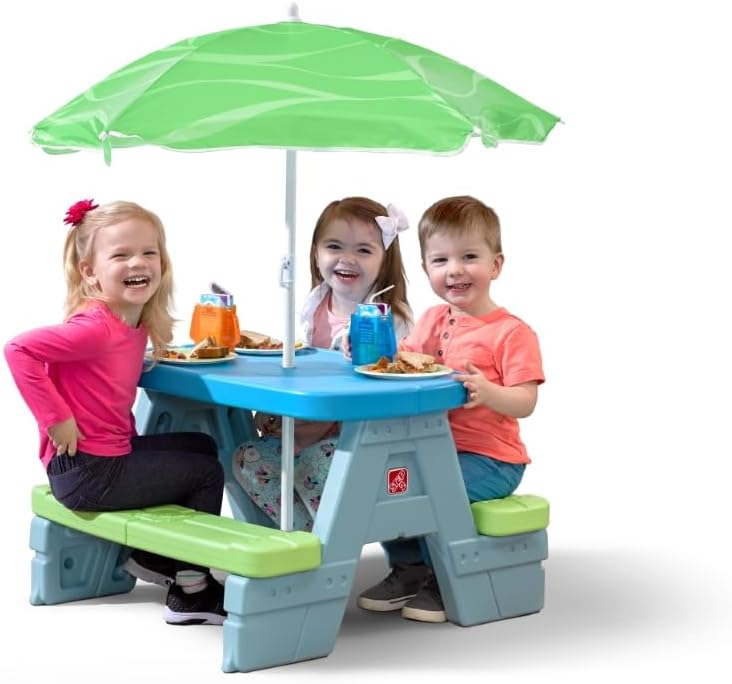 Sun & Shade Picnic Table with Umbrella