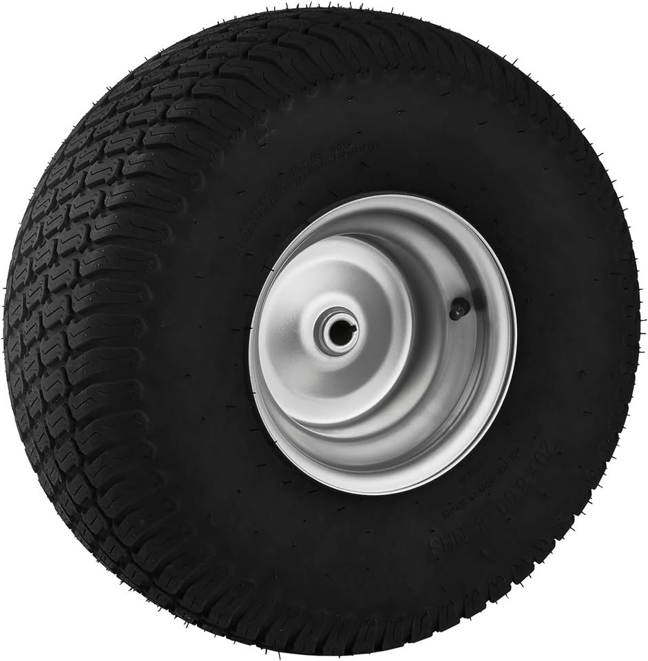 Lawn Mower Tires with Rim, 20x8-8" Tubeless Tractor Tires, 2-Pack Tire and Wheel Assembly,