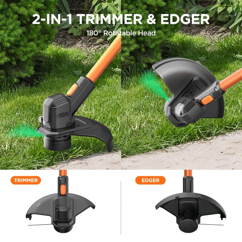Litheli Cordless Weed Wacker 10 Inch, U20 Handy+ 20V String Trimmer
