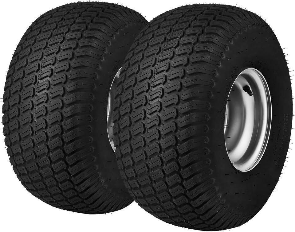 Lawn Mower Tires with Rim, 20x8-8" Tubeless Tractor Tires, 2-Pack Tire and Wheel Assembly,