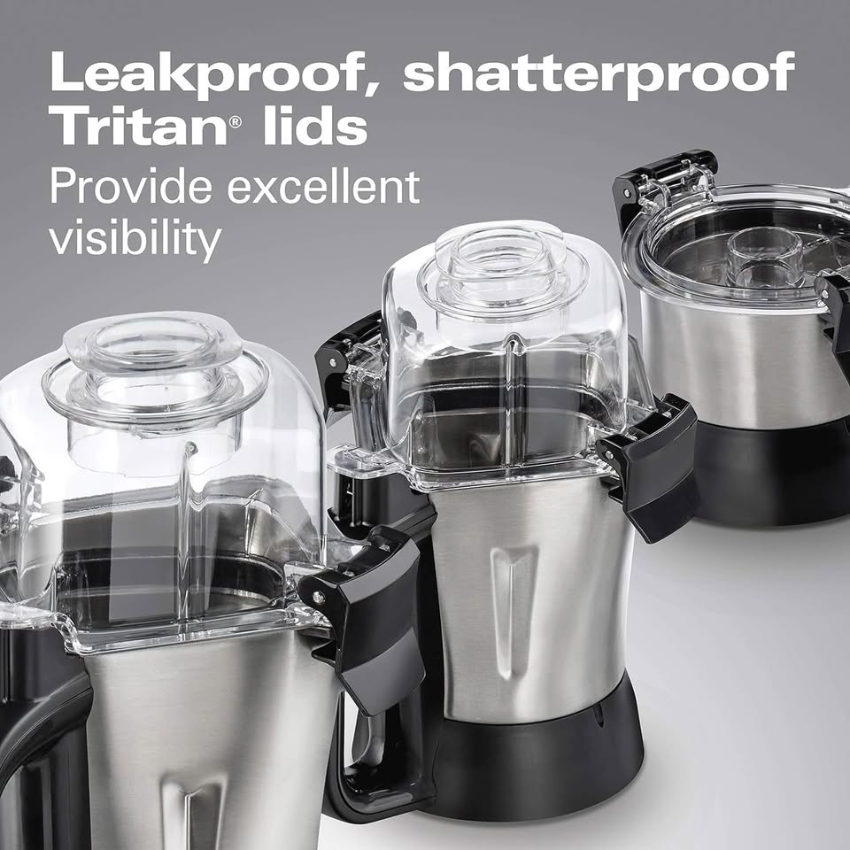 Professional 2.2 HP 120V Mixer Grinder and Juicer, 3 Stainless Steel Jars, Intelligent Speed