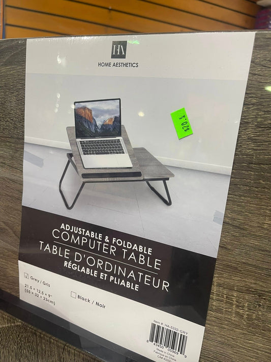 Adjustable Tilting Laptop Folding Table - Stand Bed Table with F