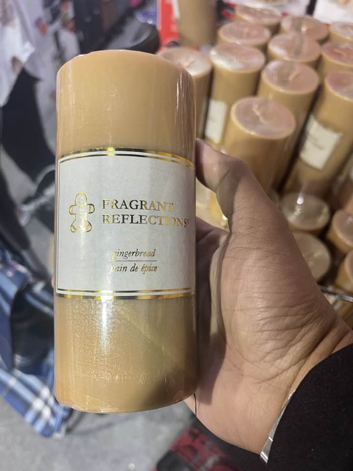 Fragrant Reflection 6" Pillar Candle (Gingerbread Cookie) -