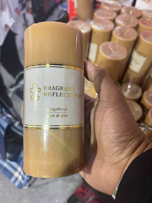 Fragrant Reflection 6" Pillar Candle (Gingerbread Cookie) -