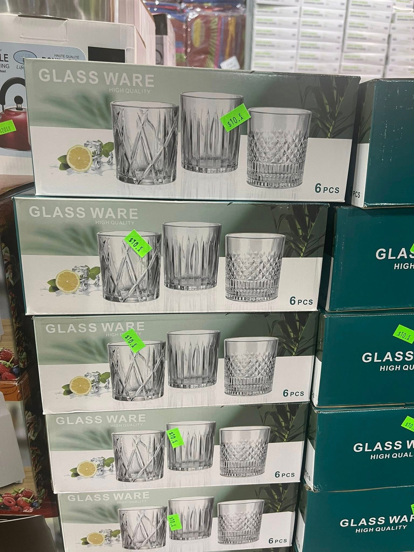 6 PCS GLASSWARES