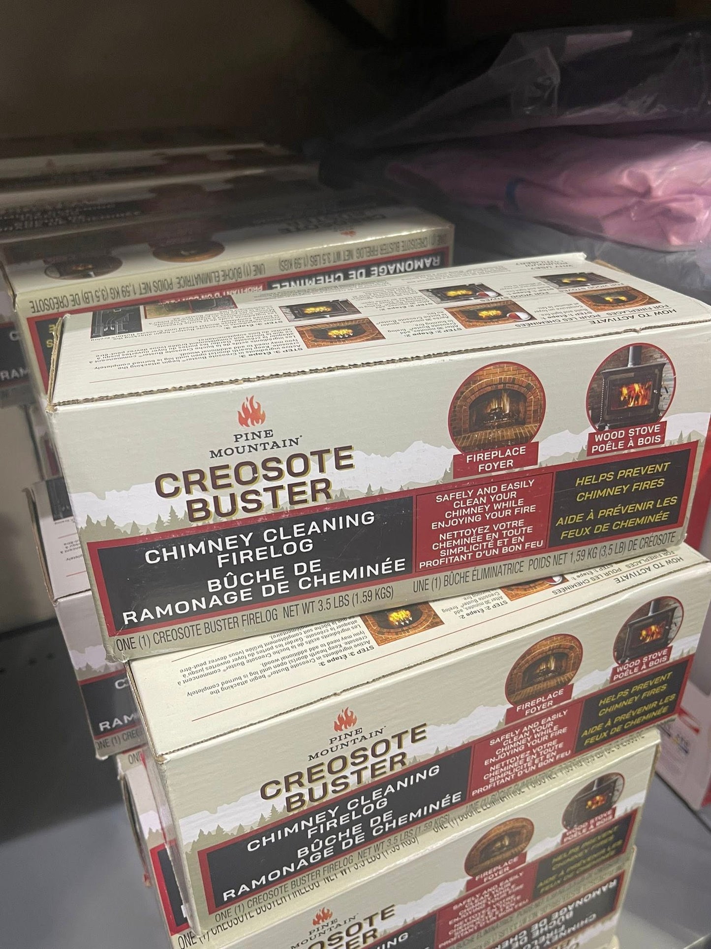 Pine Mountain Creosote Buster Chimney Cleaning Safety Firelog 3.5Lb Log Brown 1 Count