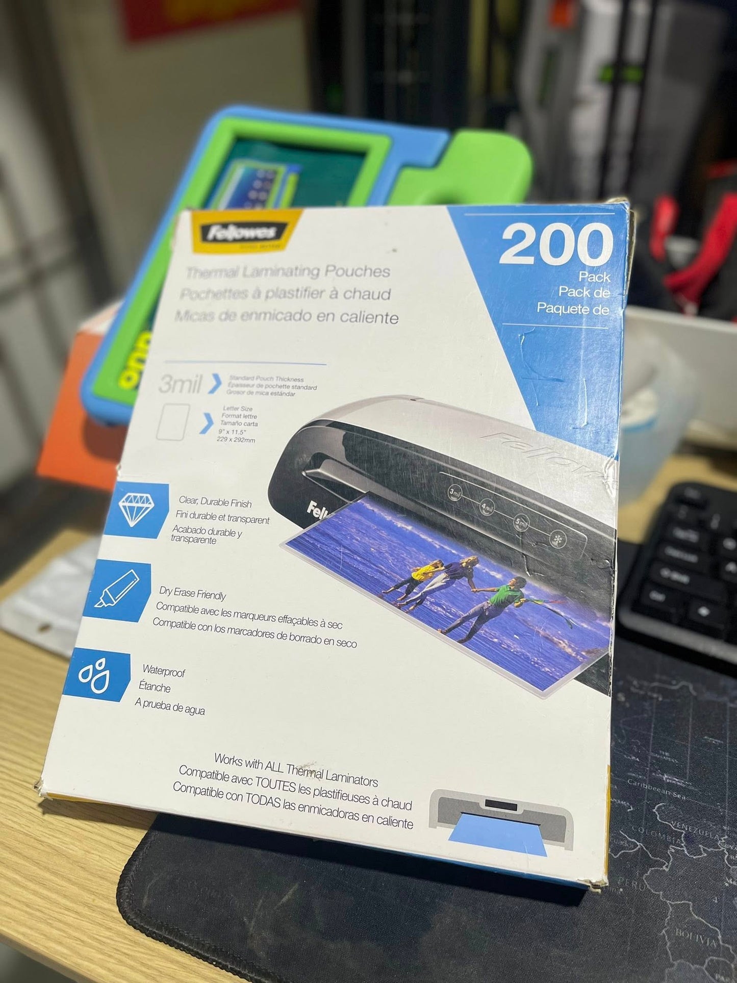 Fellowes Thermal Laminating Pouches - Letter, 3 mil, 200 pack