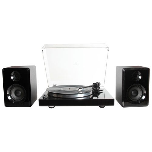 Memorex MX-TT120 Bluetooth Turntable + Stereo Shelf Speakers