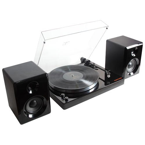 Memorex MX-TT120 Bluetooth Turntable + Stereo Shelf Speakers