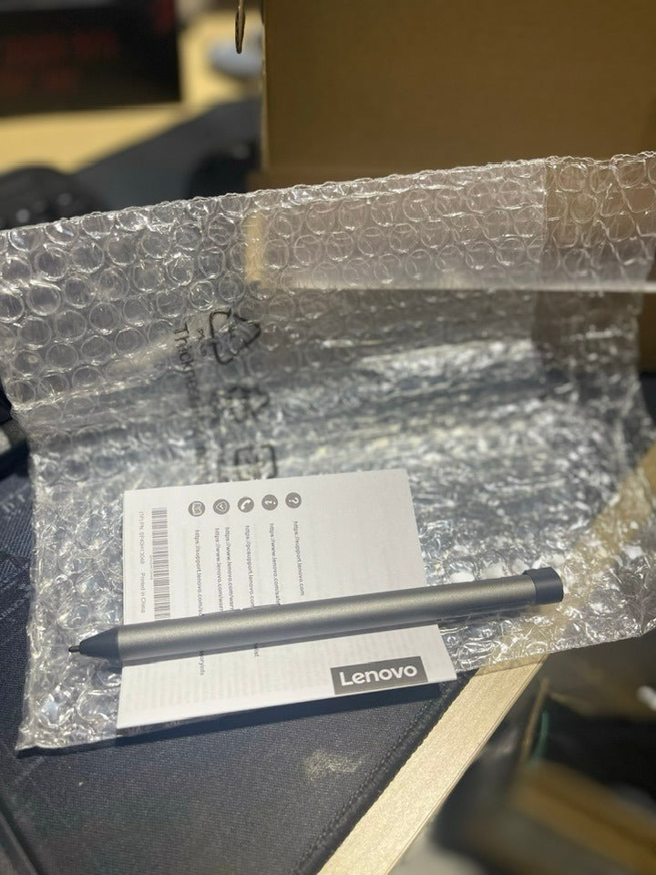 Lenovo Digital Pen 2 (Laptop) - Ultra-Tactile Response - 4,096 Levels of Pressure - Natural Feel Elastometer Pen Tip - Extended Battery Life - Silver, Grey