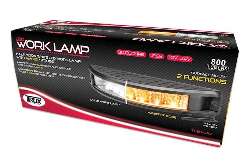 7” Half Moon Surface Mount LED Work Lamp