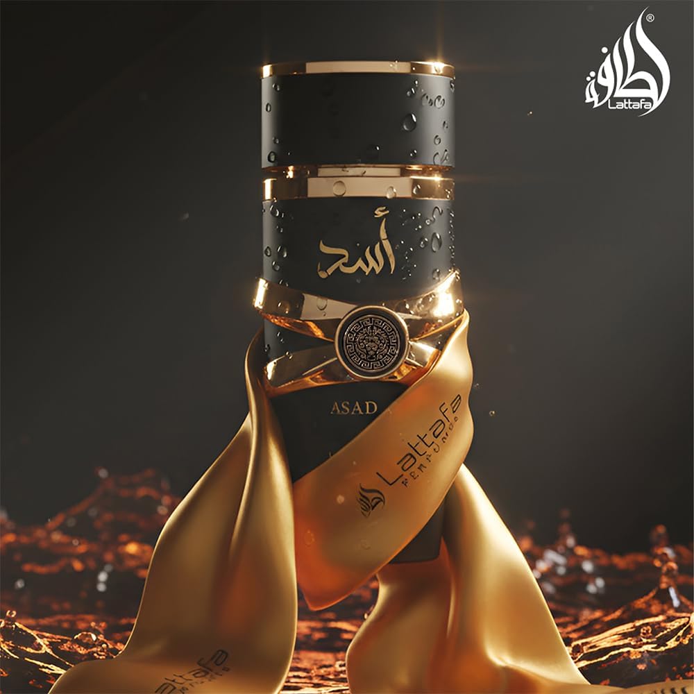 Lattafa Asad Eau De Parfum 100ml Long Lasting Luxury Refreshing Oud and Musk Fragrances