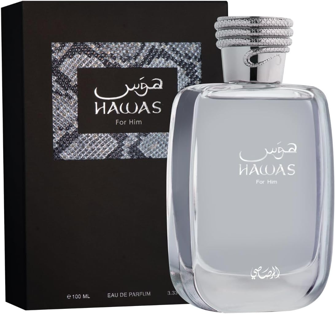 RASSASI Hawas for Him Eau de Parfum, 3.4 Ounce