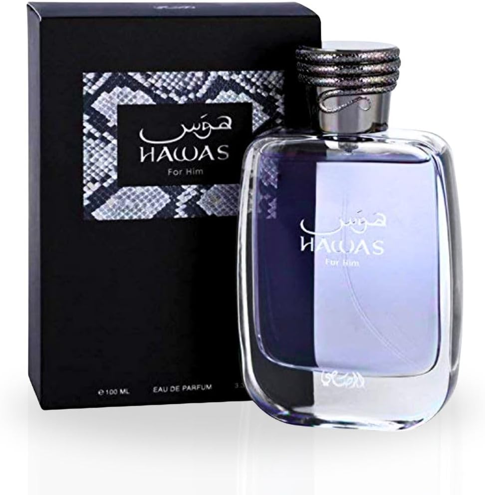 RASSASI Hawas for Him Eau de Parfum, 3.4 Ounce