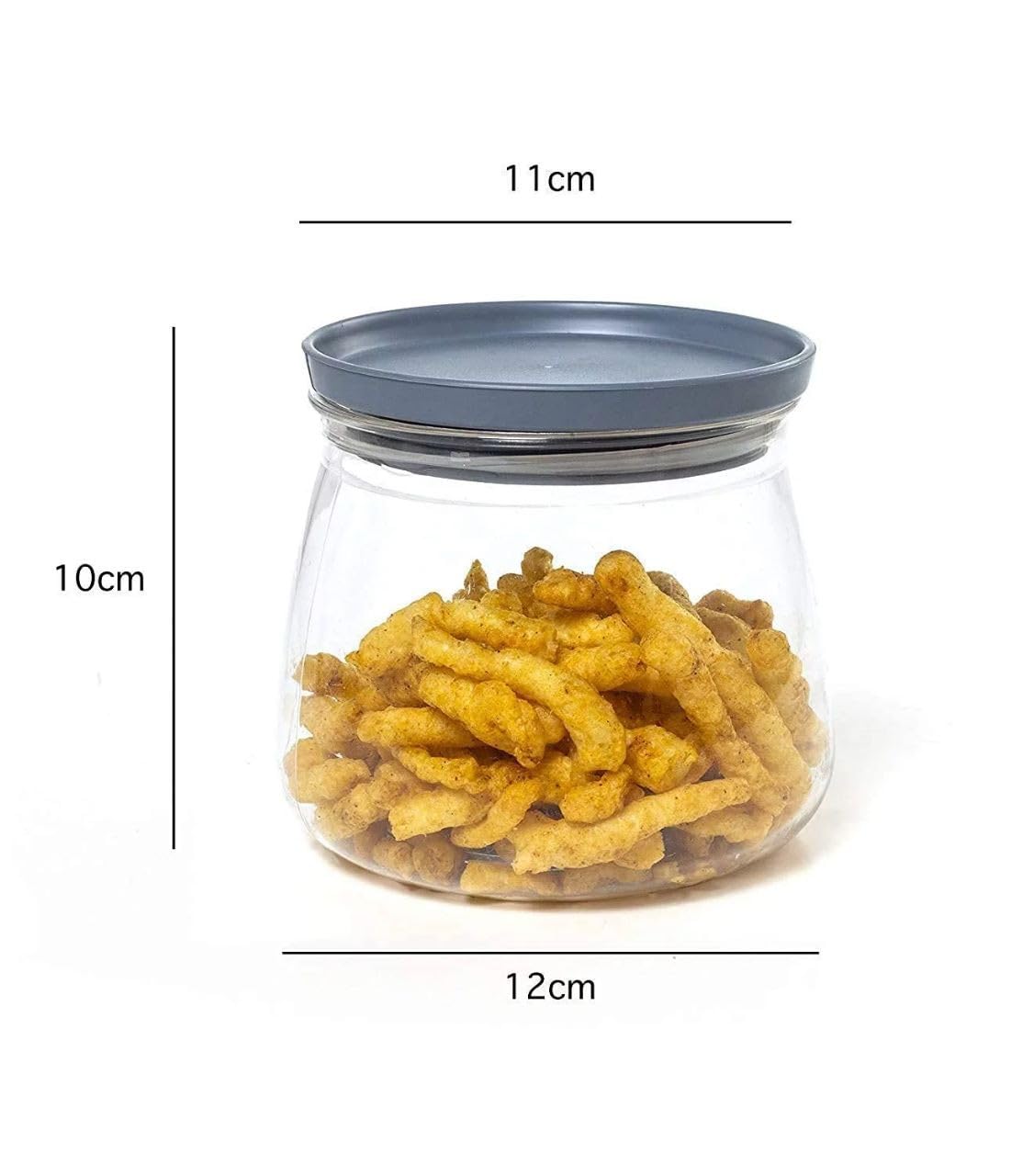 New Airtight Plastic Container Jar Set For Kitchen Product Uses - Set Of 2