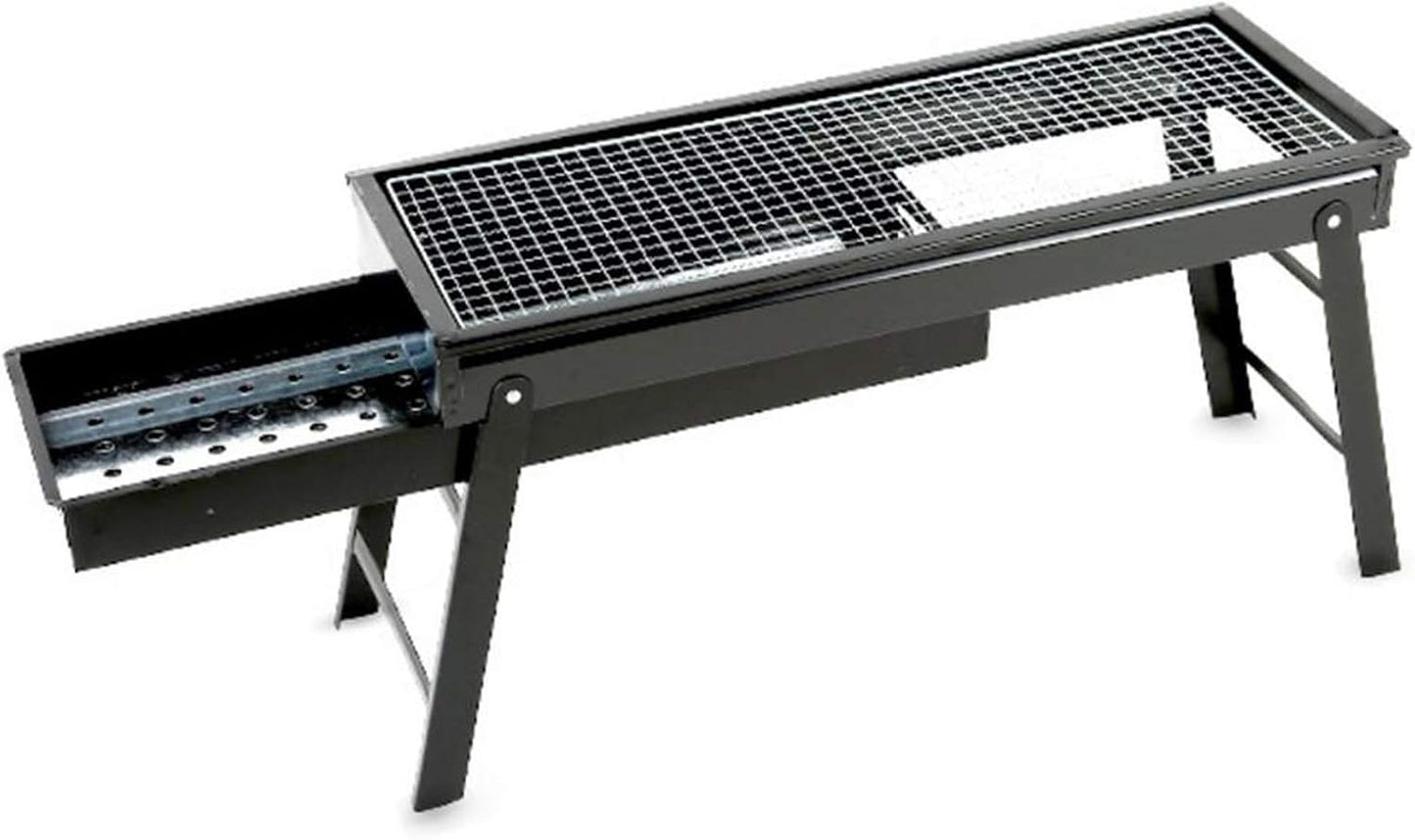 Grill for Outdoor Portable Charcoal Grill Black Metal Foldable BBQ Grills Outdoor