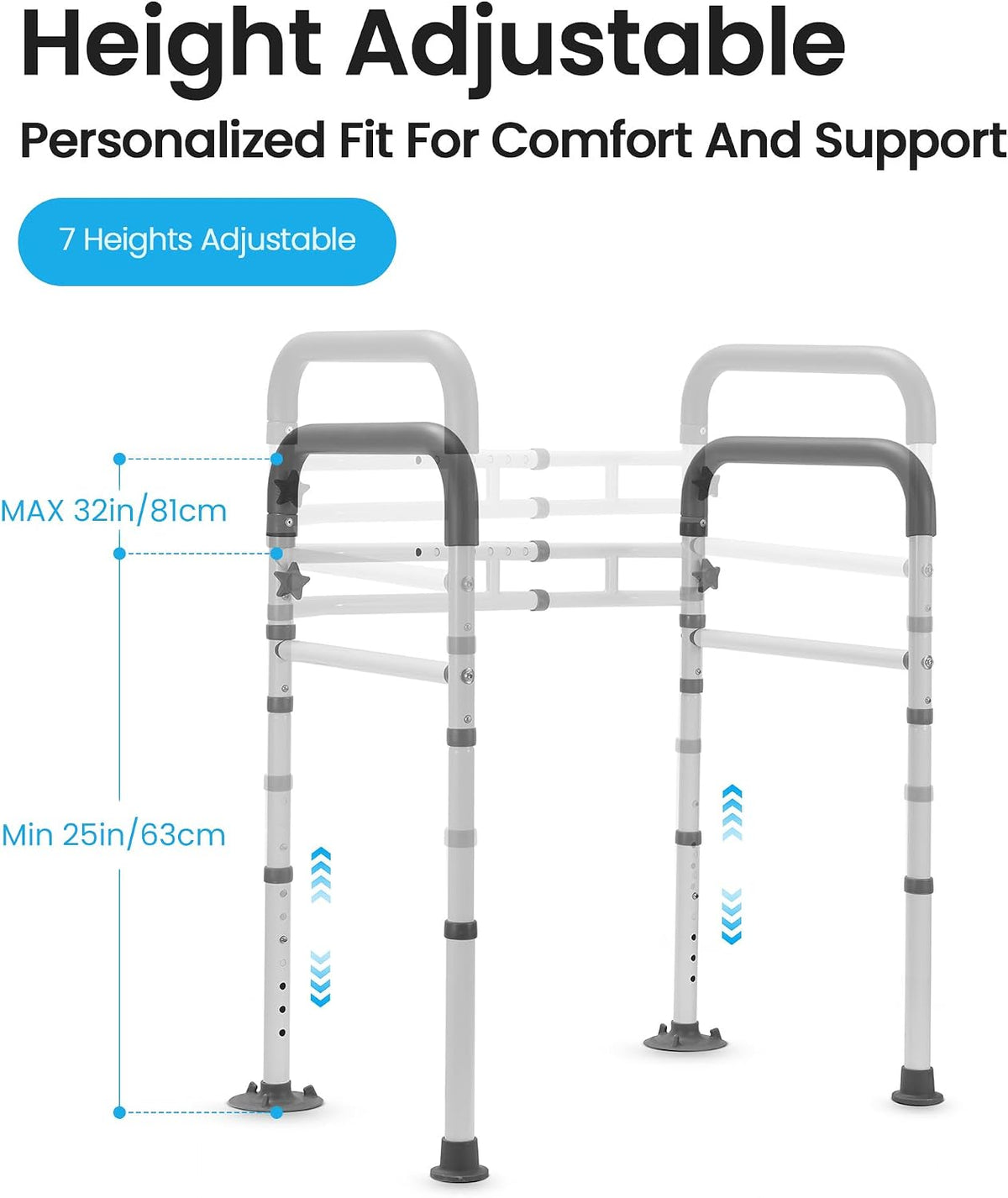 Toilet Frame Rails / Handles