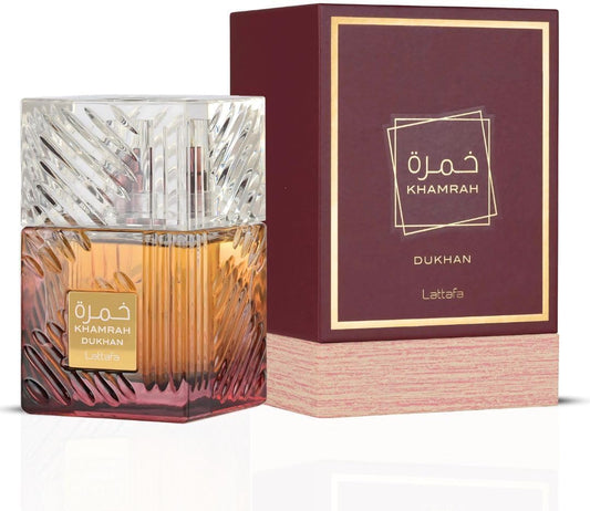 Lattafa Khamrah Dukhan – Eau de Parfum (Unisex, 3.4 oz)