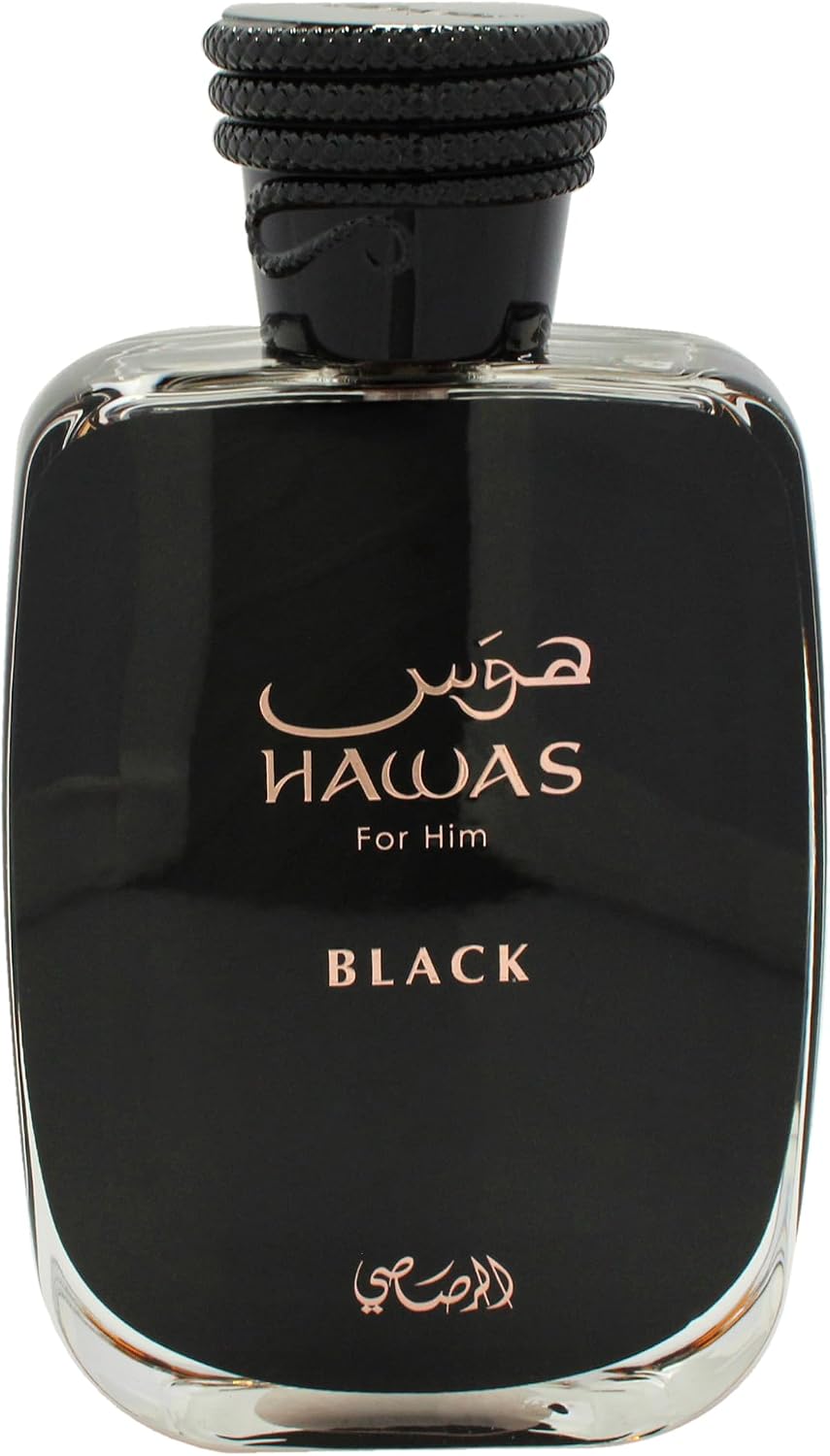 Hawas Black by Rasasi – Eau de Parfum 3.38 oz (Men)