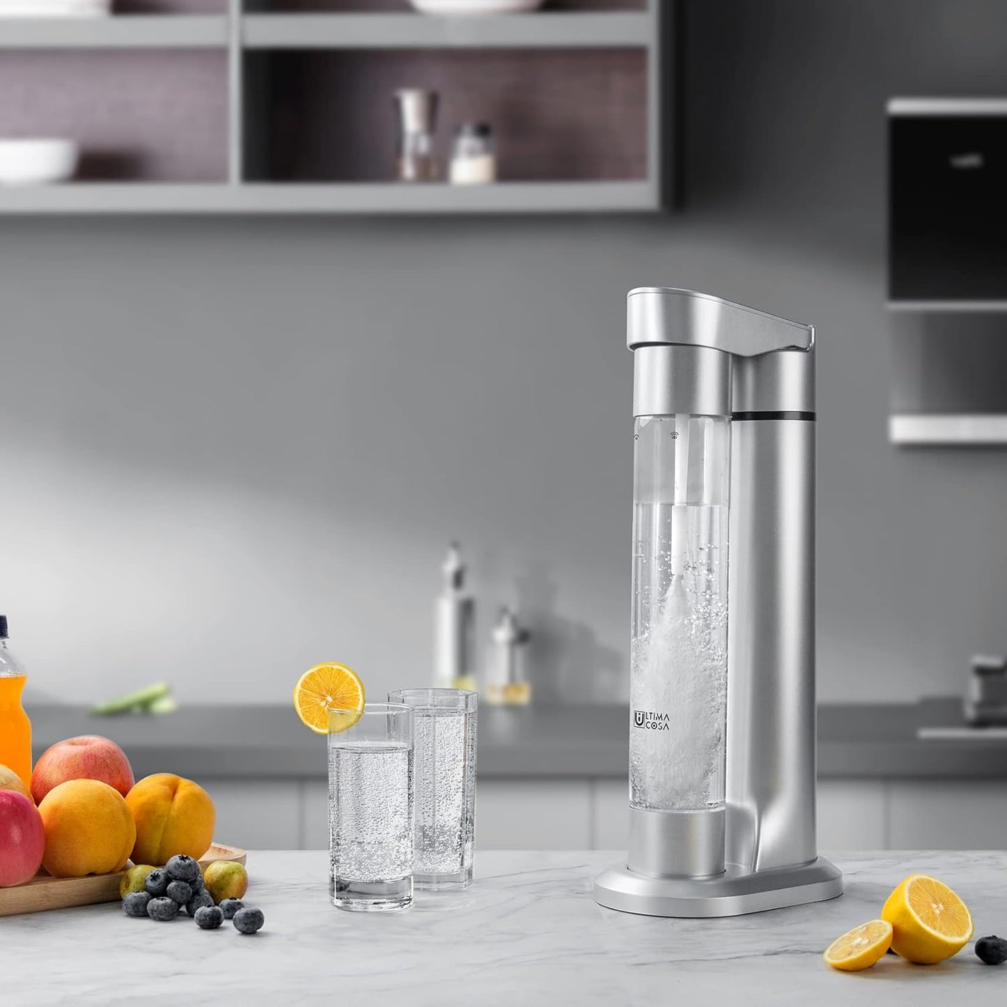 Ultima Cosa Sparkling Water Soda Maker with CO₂ Cylinder