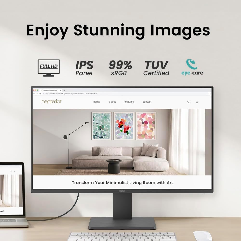 BenQ GW2491 – 23.8" 1080p FHD 100Hz IPS Eye‑Care Monitor