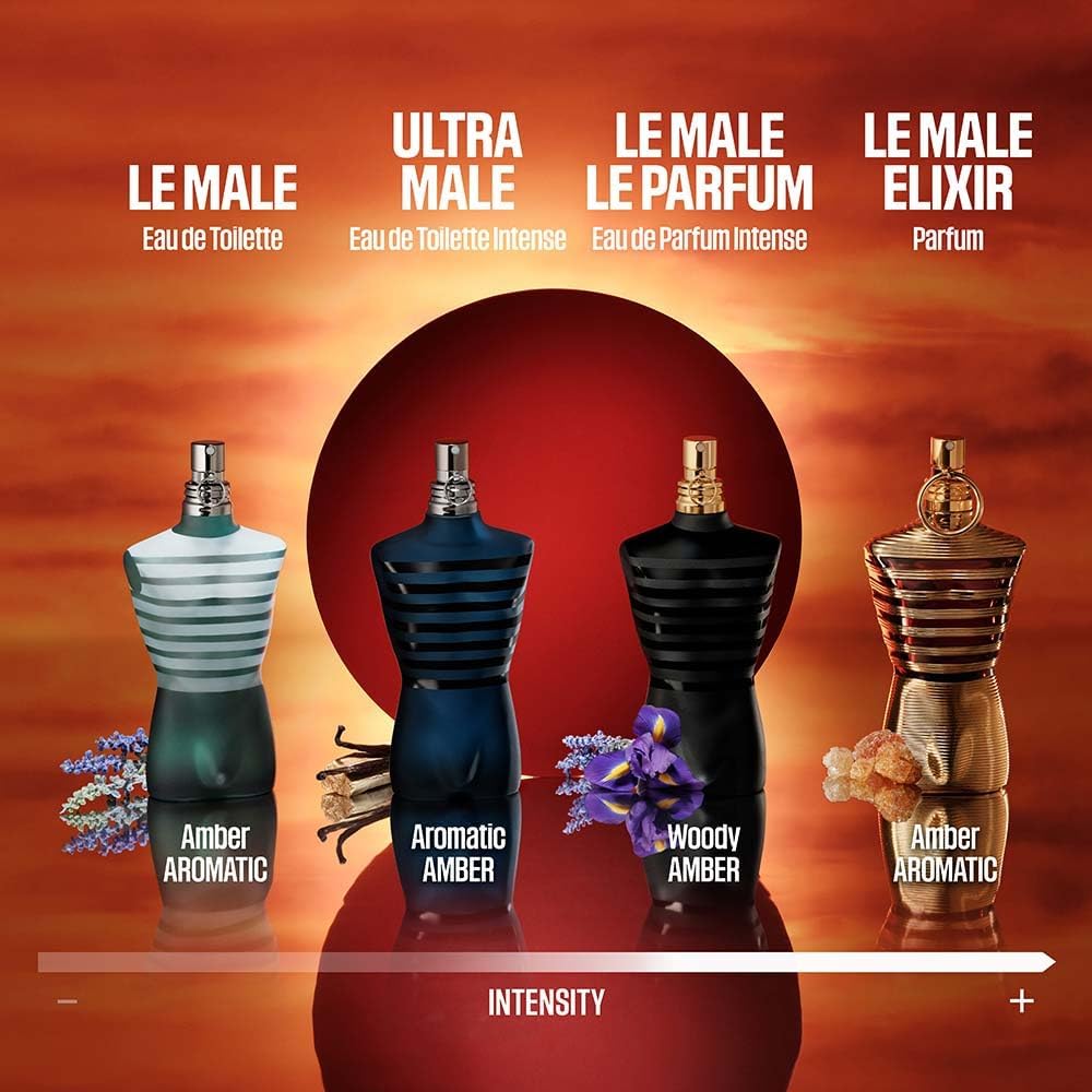 Le Male Elixir by Jean Paul Gaultier for Men 2.5 oz Parfum Spray