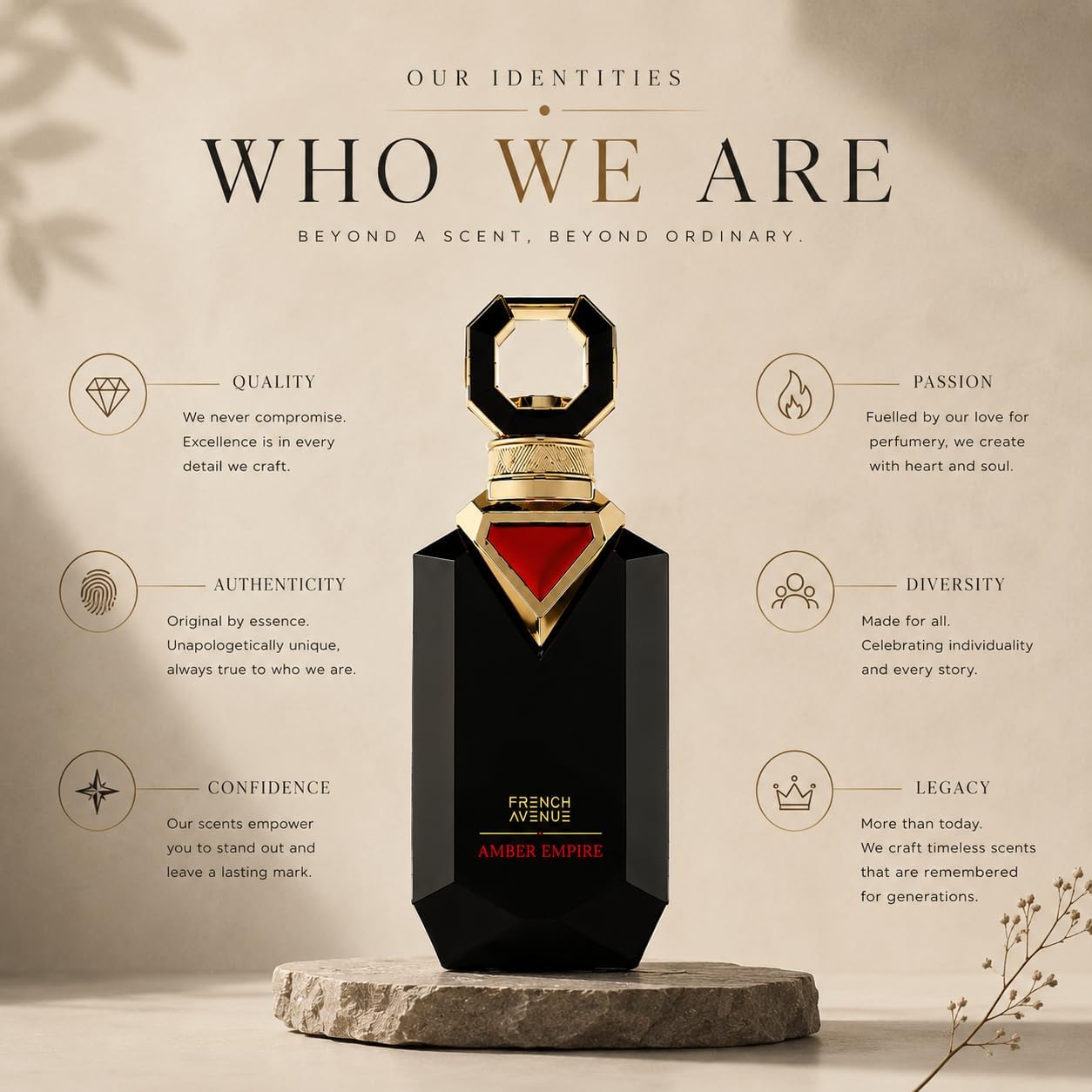 Amber Empire EDP, Oriental Woody Fragrance, 100ml Perfume