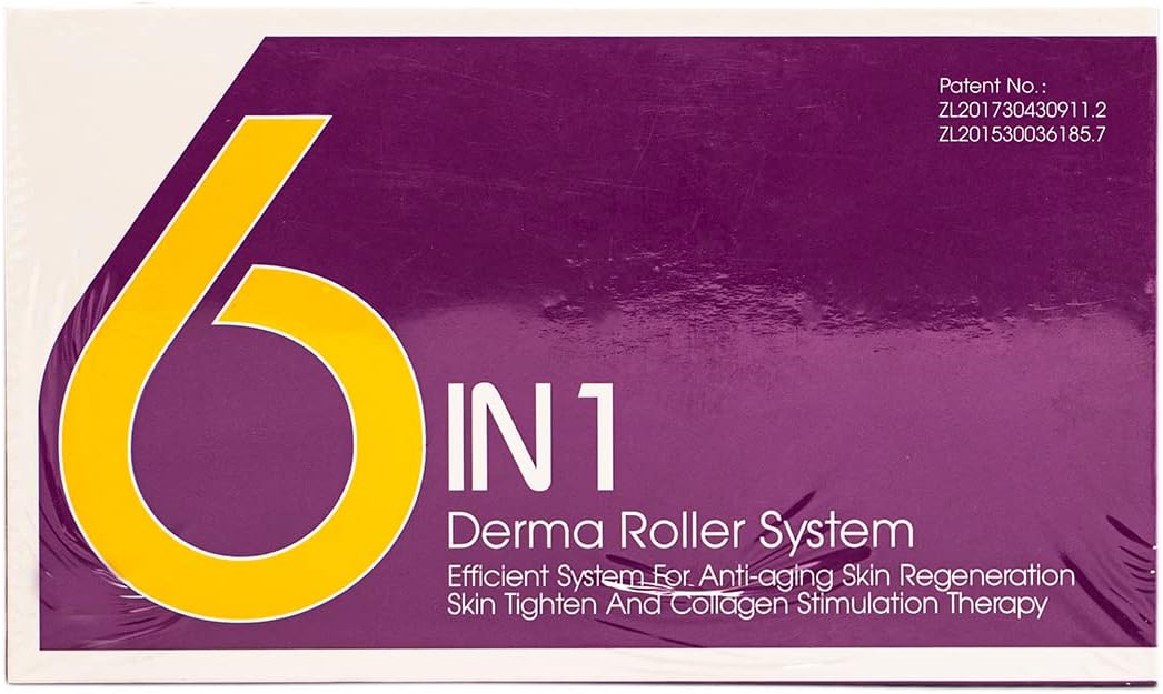 6‑in‑1 DermaRoller for Face &amp; Body – Micro Needle Set