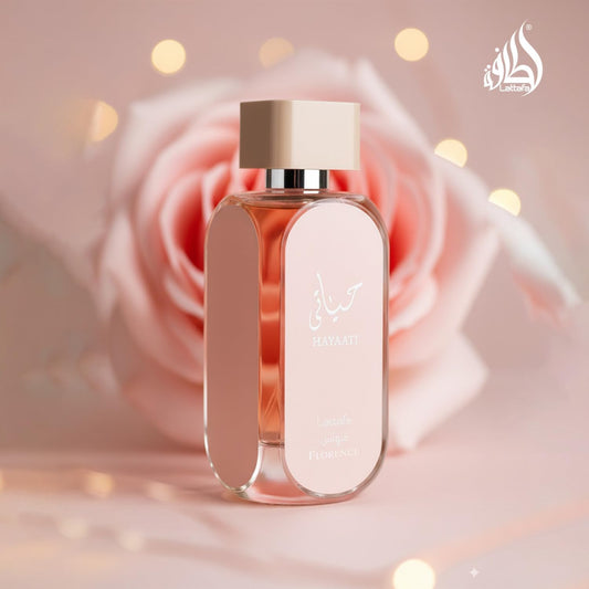 Lattafa Hayaati Florence for Unisex Eau de Parfum Spray, 3.4 Ounce