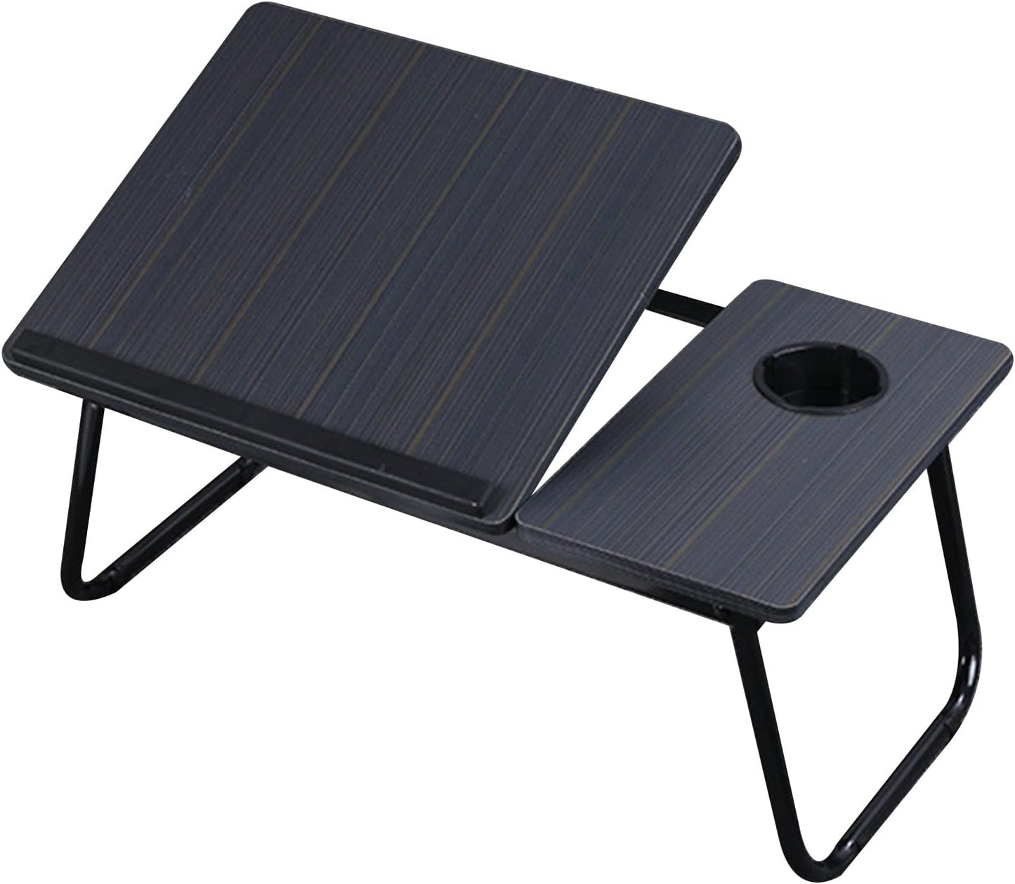 Adjustable Tilting Laptop Folding Table - Stand Bed Table with F