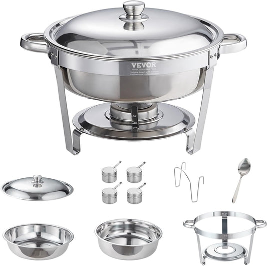 Chafing Dish Buffet SeT Stainless Steel Chafer with Full Size Pa