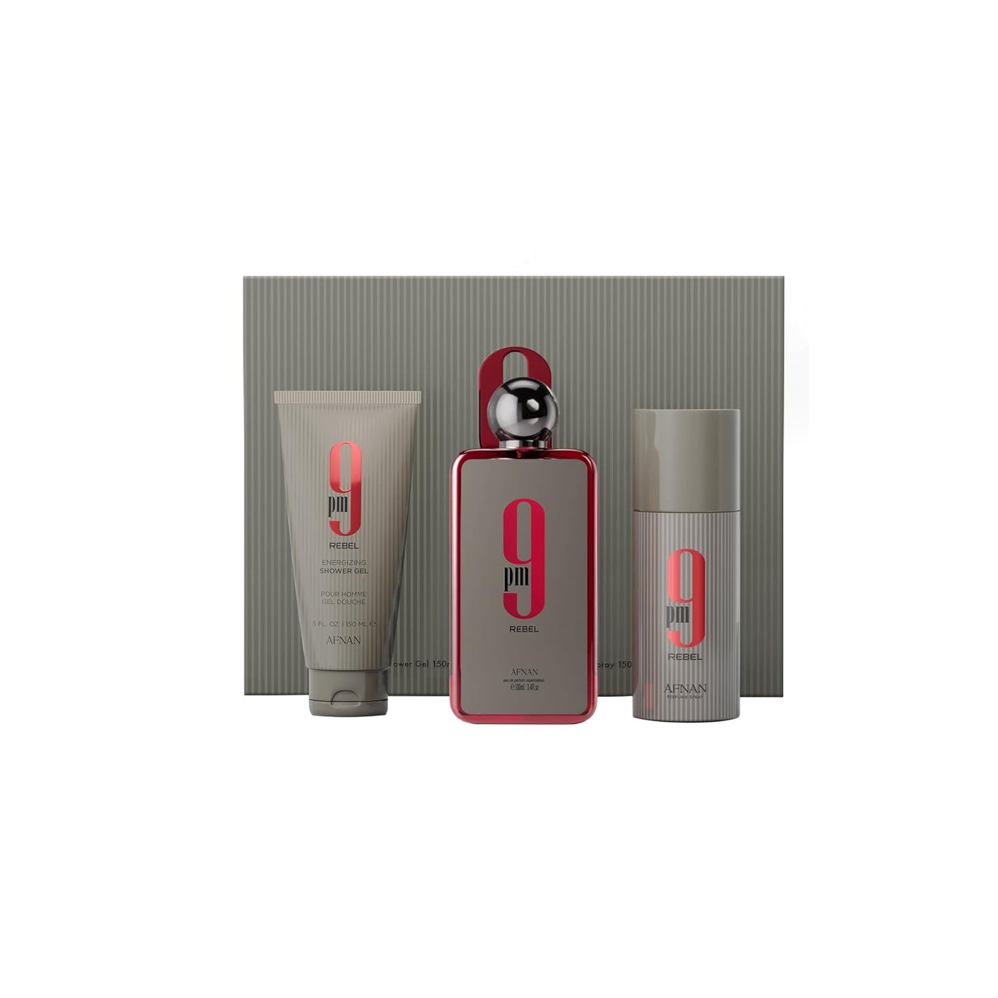 Afnan 9 PM Rebel Unisex Luxury Perfume Gift Set – Eau De Parfum