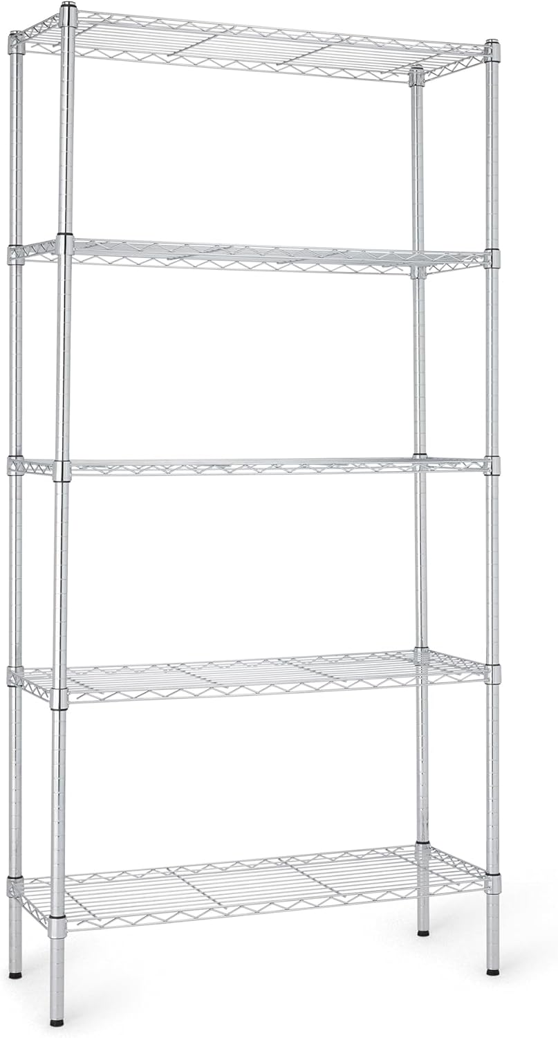5 Tier Wire Shelving Unit Storage Shelves Metal Wire Shelf Stora