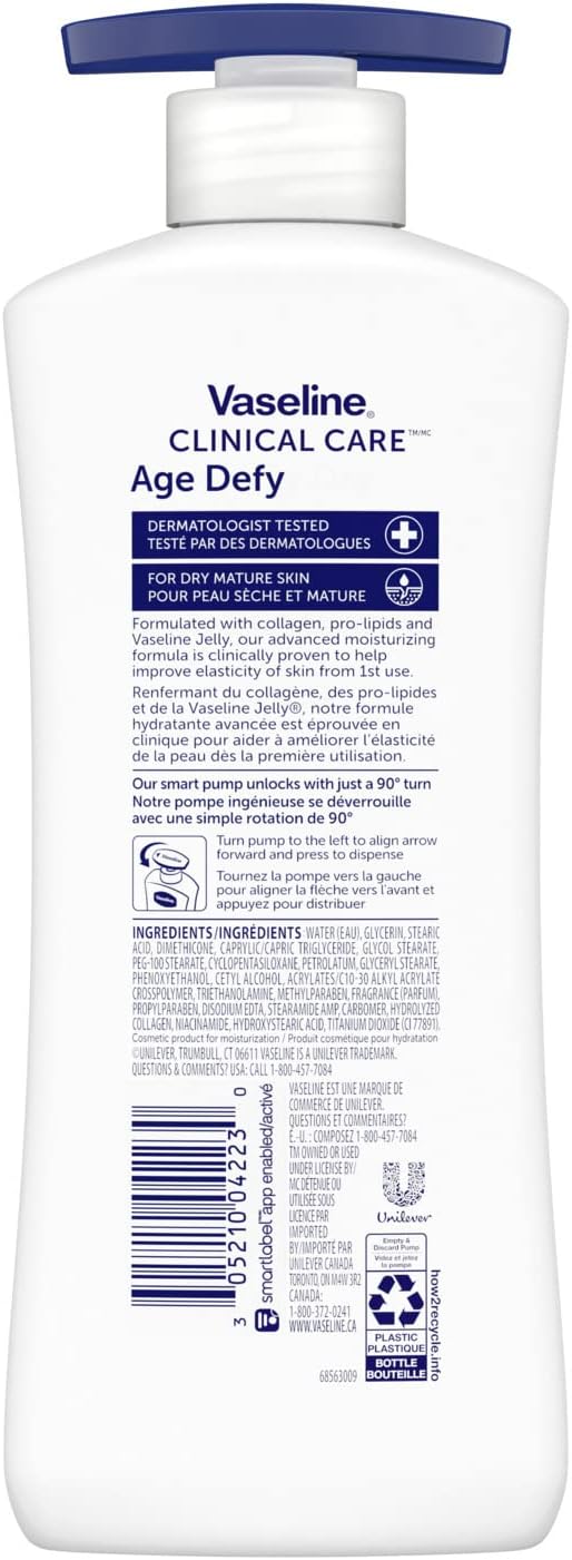 Vaseline Clinical Care Aging Skin Rescue Body Lotion 400 Ml, 400 milliliters