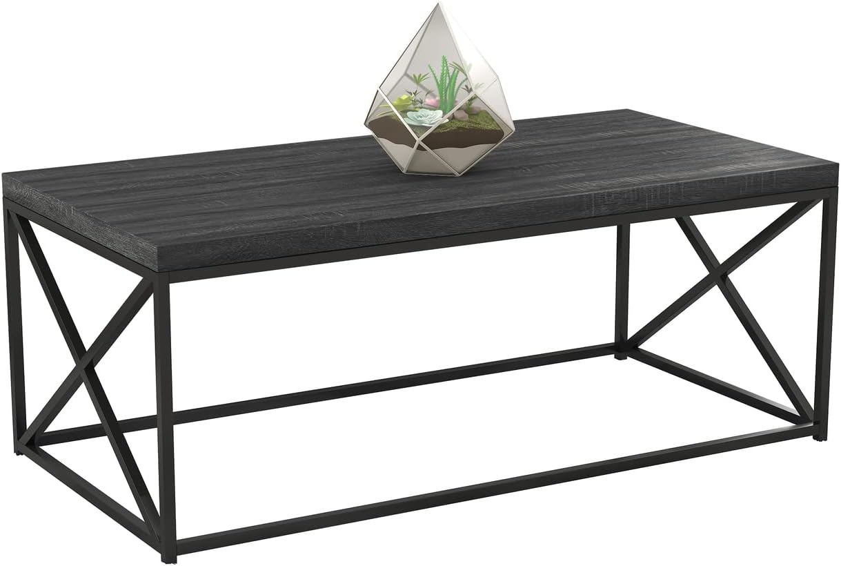 Safdie & Co. 81036.Z.74 Living Room Coffee Coktail Tea Center Table-48 L/Grey Wood/Modern Low Table
