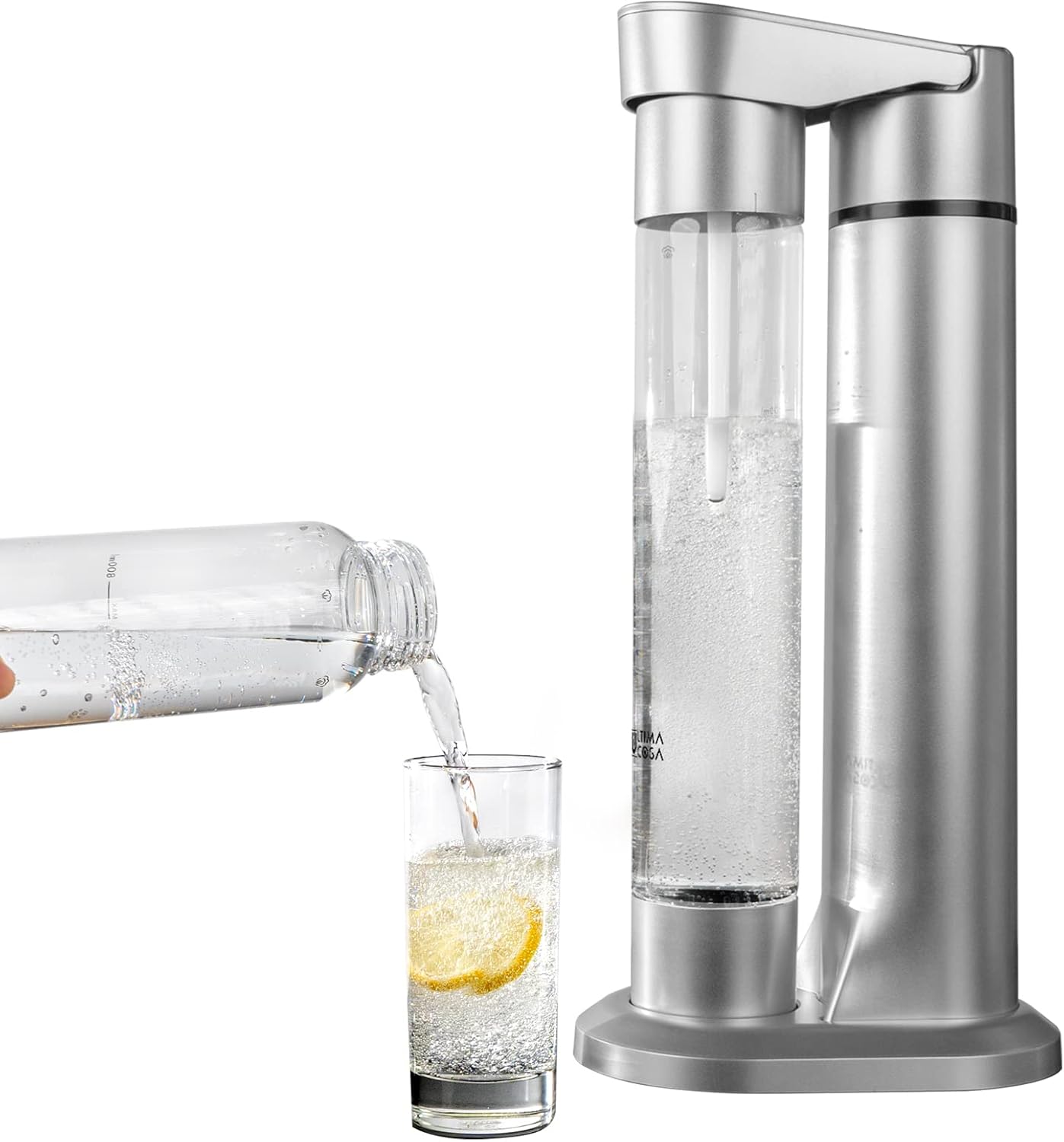 Ultima Cosa Sparkling Water Soda Maker with CO₂ Cylinder