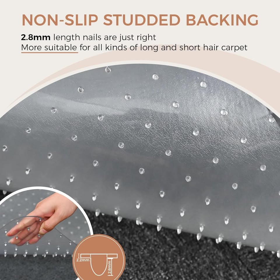 FRUITEAM Desk Chair Mat for Carpet