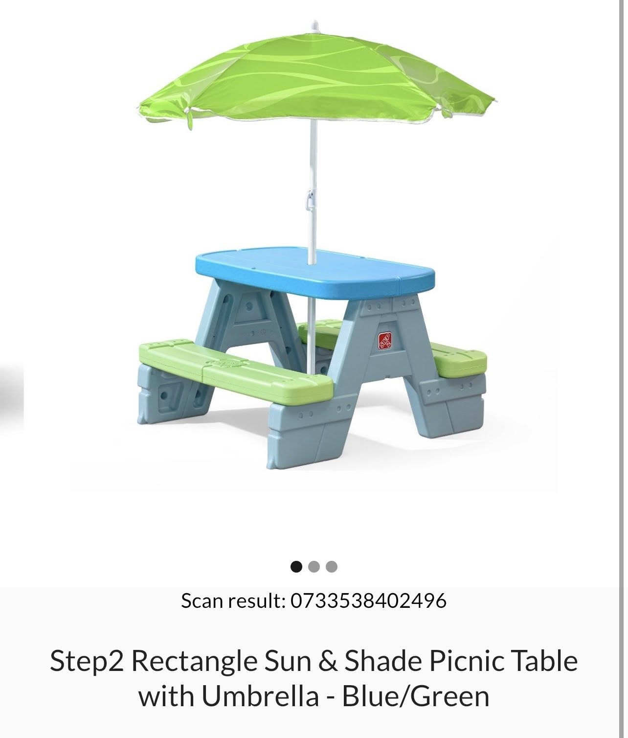 Sun & Shade Picnic Table with Umbrella