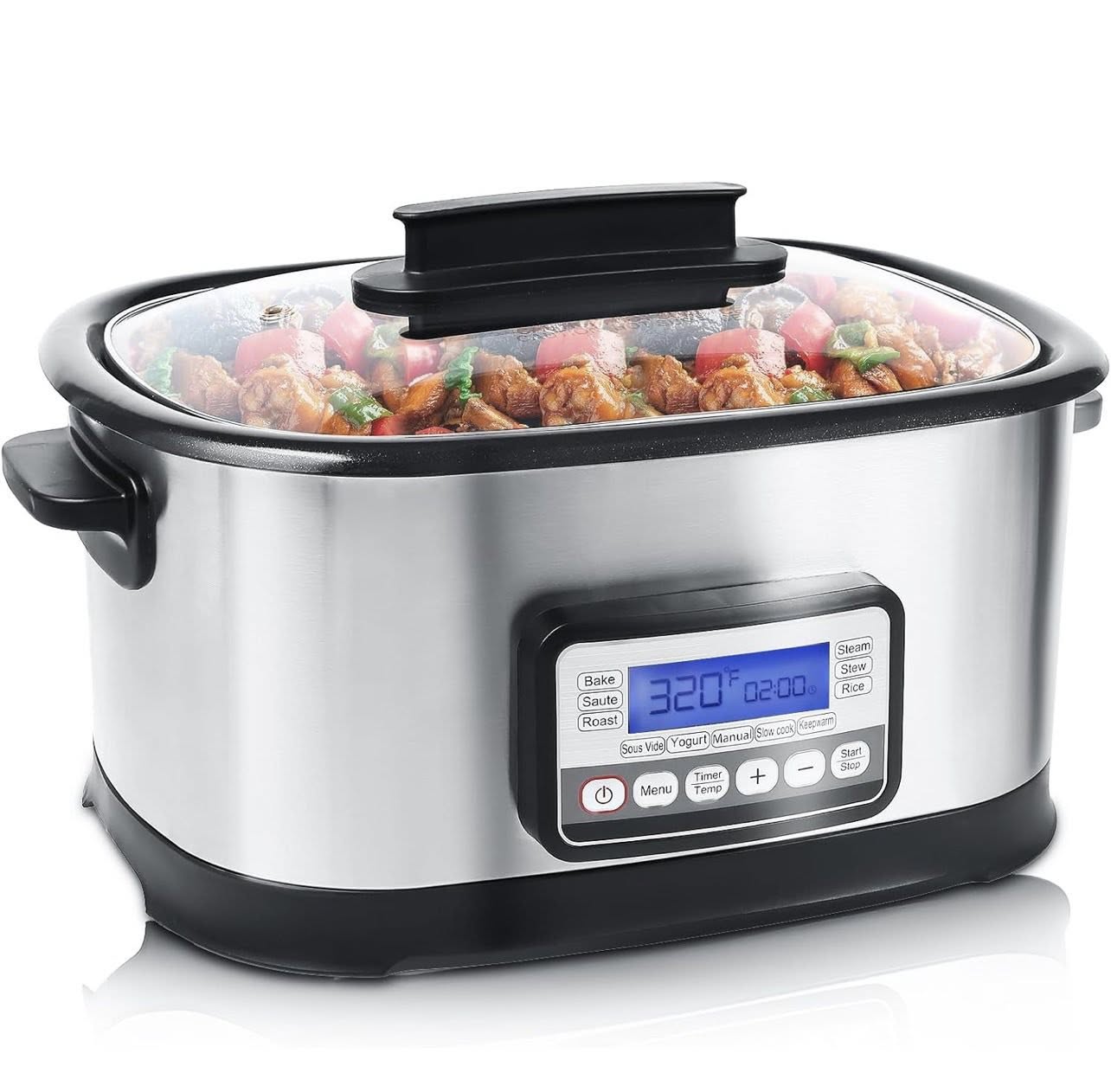 11-in-1 Programmable Multi Cooker – 6.5 Qt, 1500W