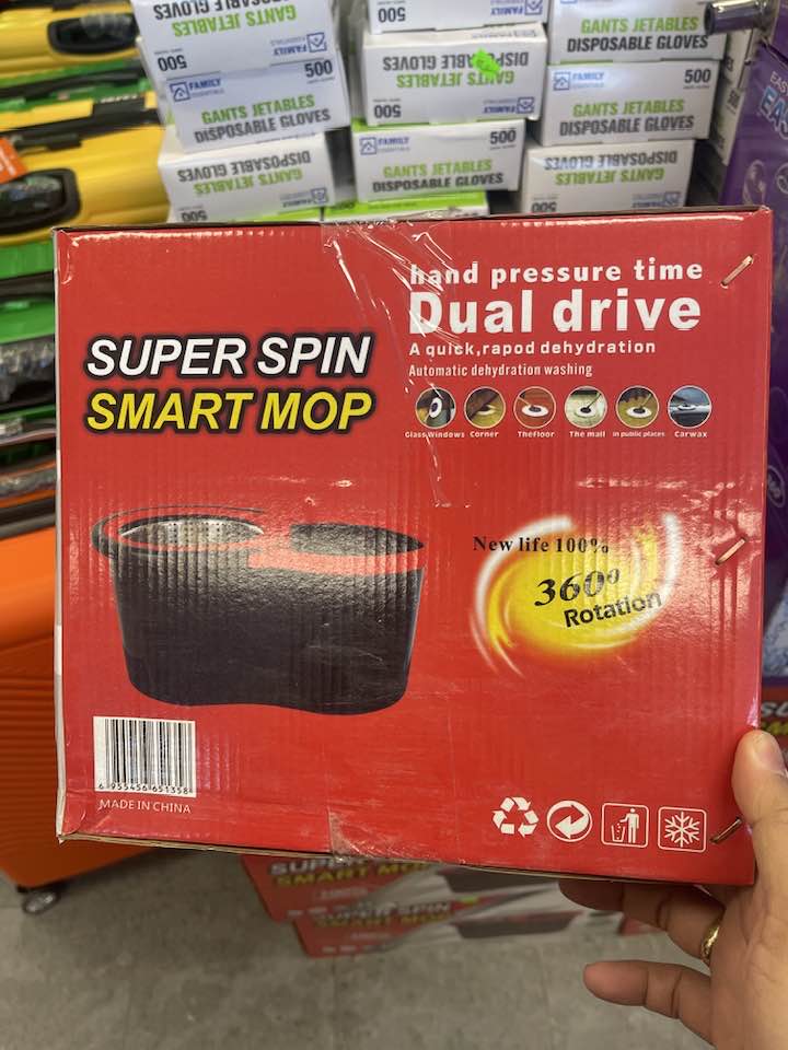 Spin Mop & Bucket with Wringer Set