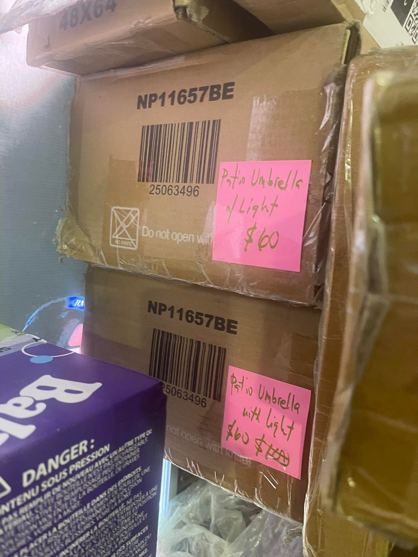 10FT Hanging Offset Umbrella – Beige