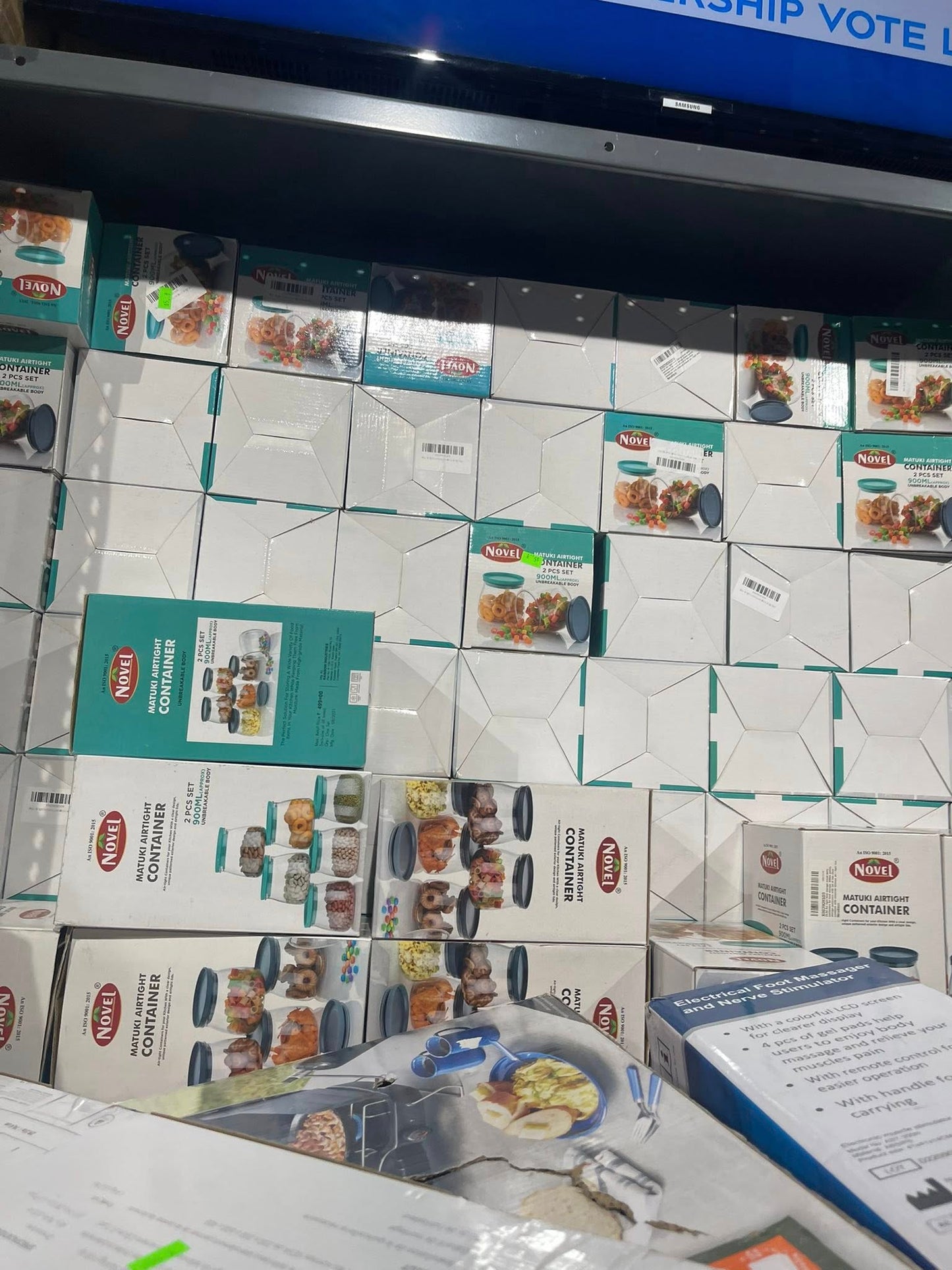 New Airtight Plastic Container Jar Set For Kitchen Product Uses - Set Of 2