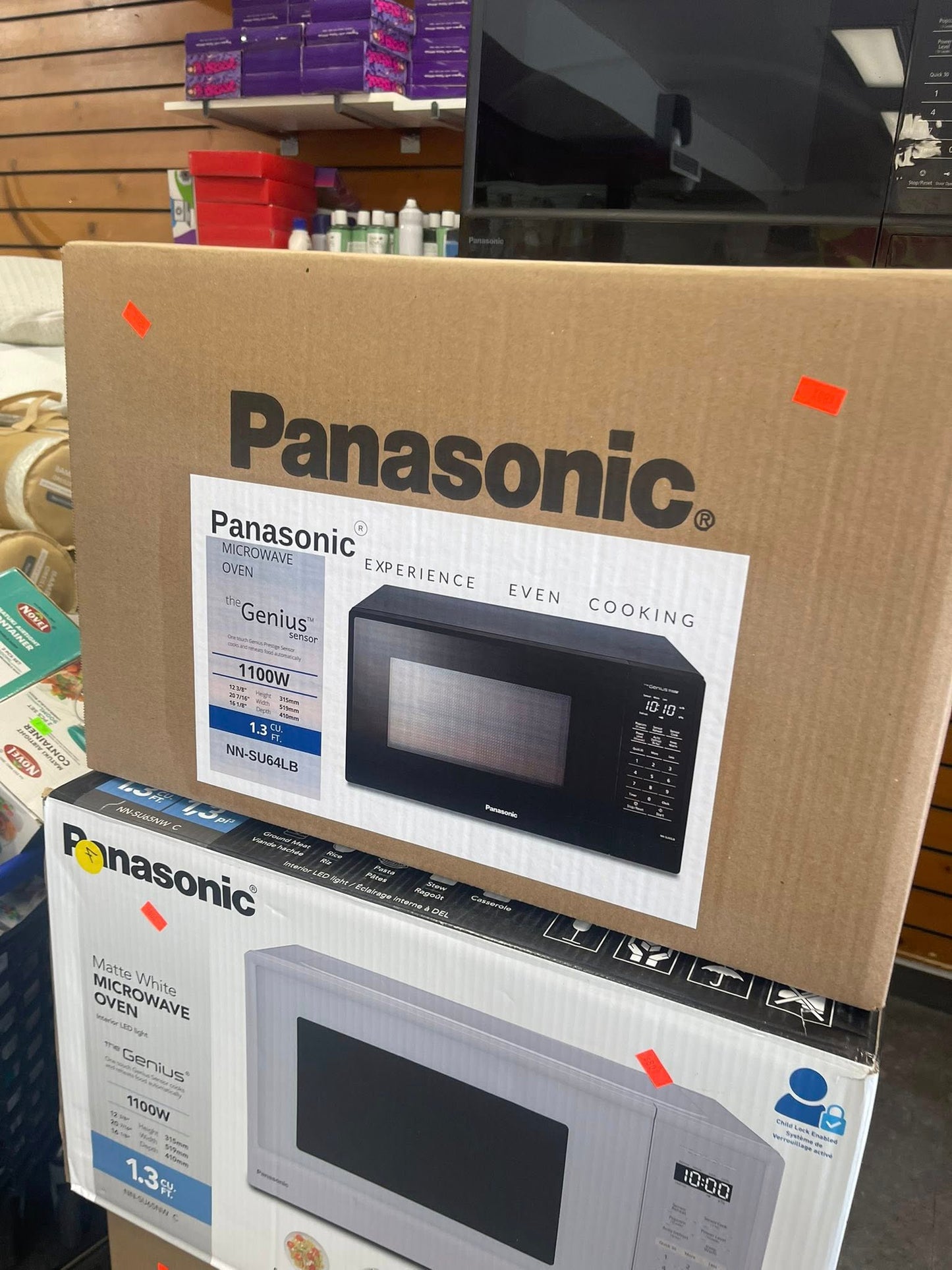 Panasonic Genius 1.3 Cu. Ft. Microwave (NNSU65NWC)