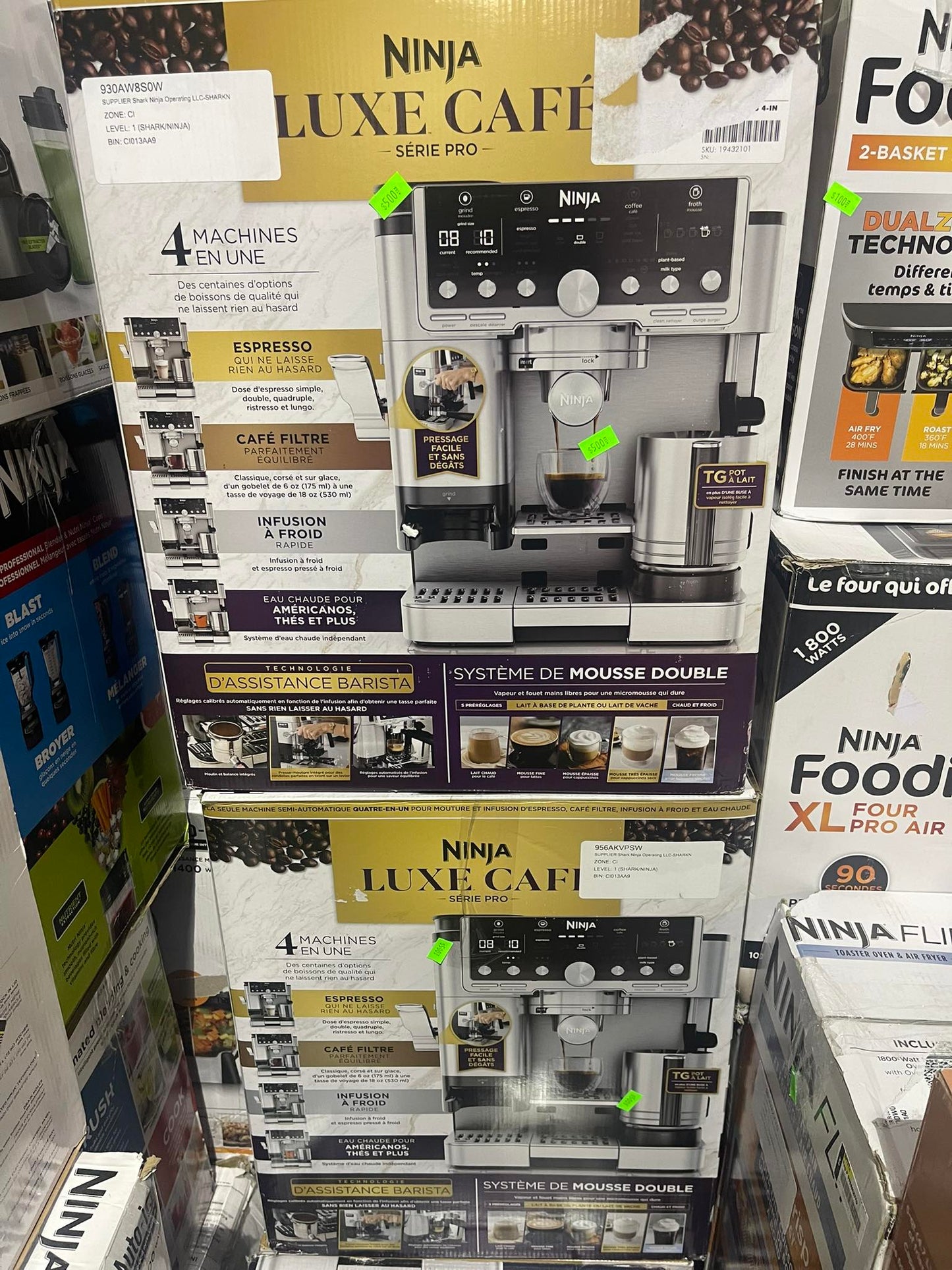 Ninja Luxe Café Pro Series 4‑in‑1 Espresso Machine – Black/Stainless Steel