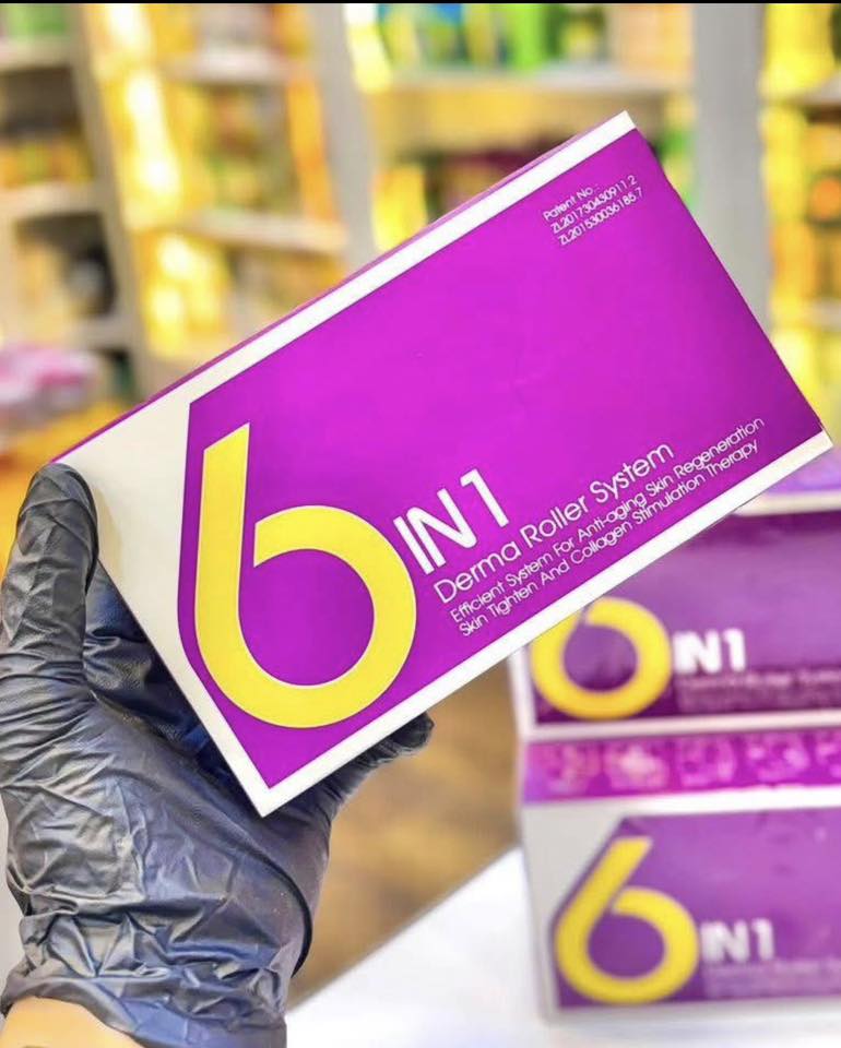 6‑in‑1 DermaRoller for Face &amp; Body – Micro Needle Set